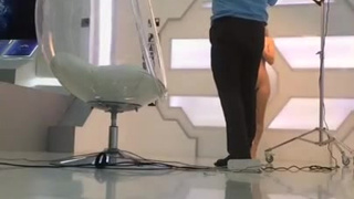 Голенькая Александра Смелова за кулисами