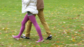 Вуайеристка соблазнила парня на улице