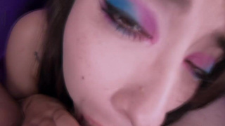 Spit Sloppy Gagged Blowjob Asian GIF