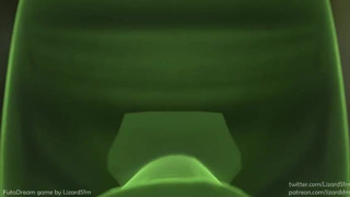 POV Oral Futanari Deepthroat GIF