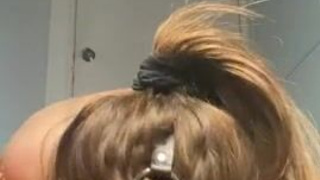 Saliva Dildo Deepthroat GIF