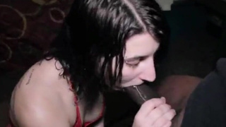 Wet Sucking Sloppy Deepthroat Cock Worship Blowjob Big Dick Big Balls BBC GIF