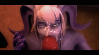 Warcraft Dranei bitch gets gang banged