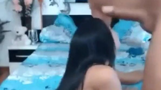 Spit Small Tits Latina Homemade Hardcore Gagging Deepthroat Choking Cam Blowjob Big Dick GIF